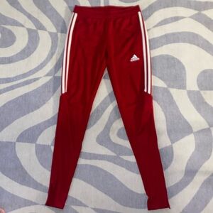 Red ADIDAS Zipper Joggers